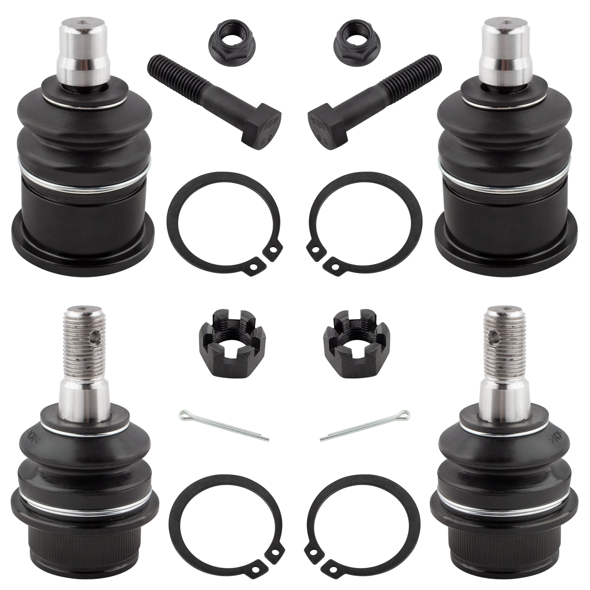 BOXI (Set of 4) K8695 K80012 Front Upper Lower Ball Joints Fits for Ford Explorer Ranger 1995-2011