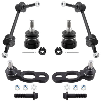 BOXI 6pc Front Sway Bars Ball Joints Fit for Ford Crown Victoria