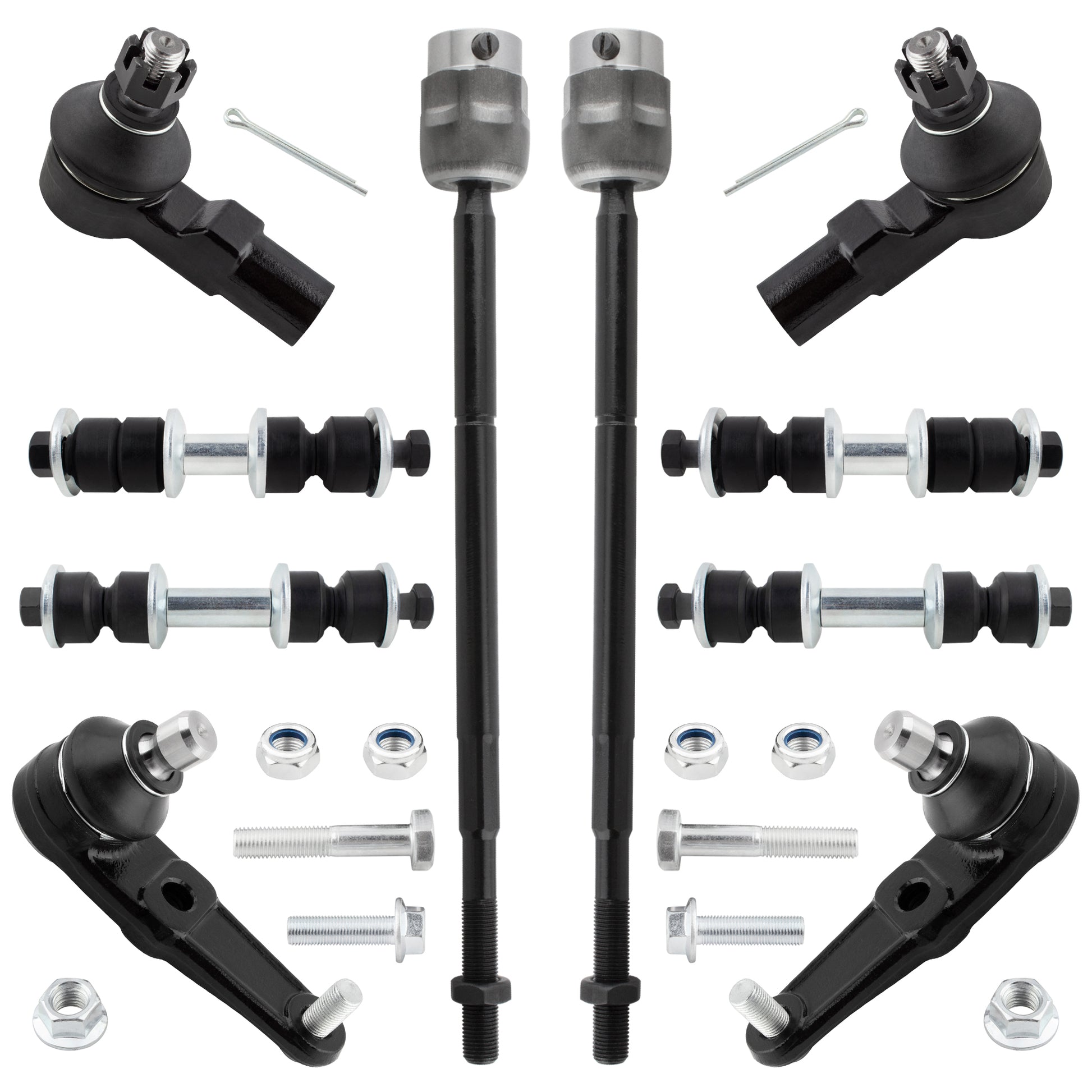 BOXI 10pc Front Rear Sway Bar Tie Rod Ball Joint Kit Fits for Ford Escort 1997 1998 1999 2000 2001
