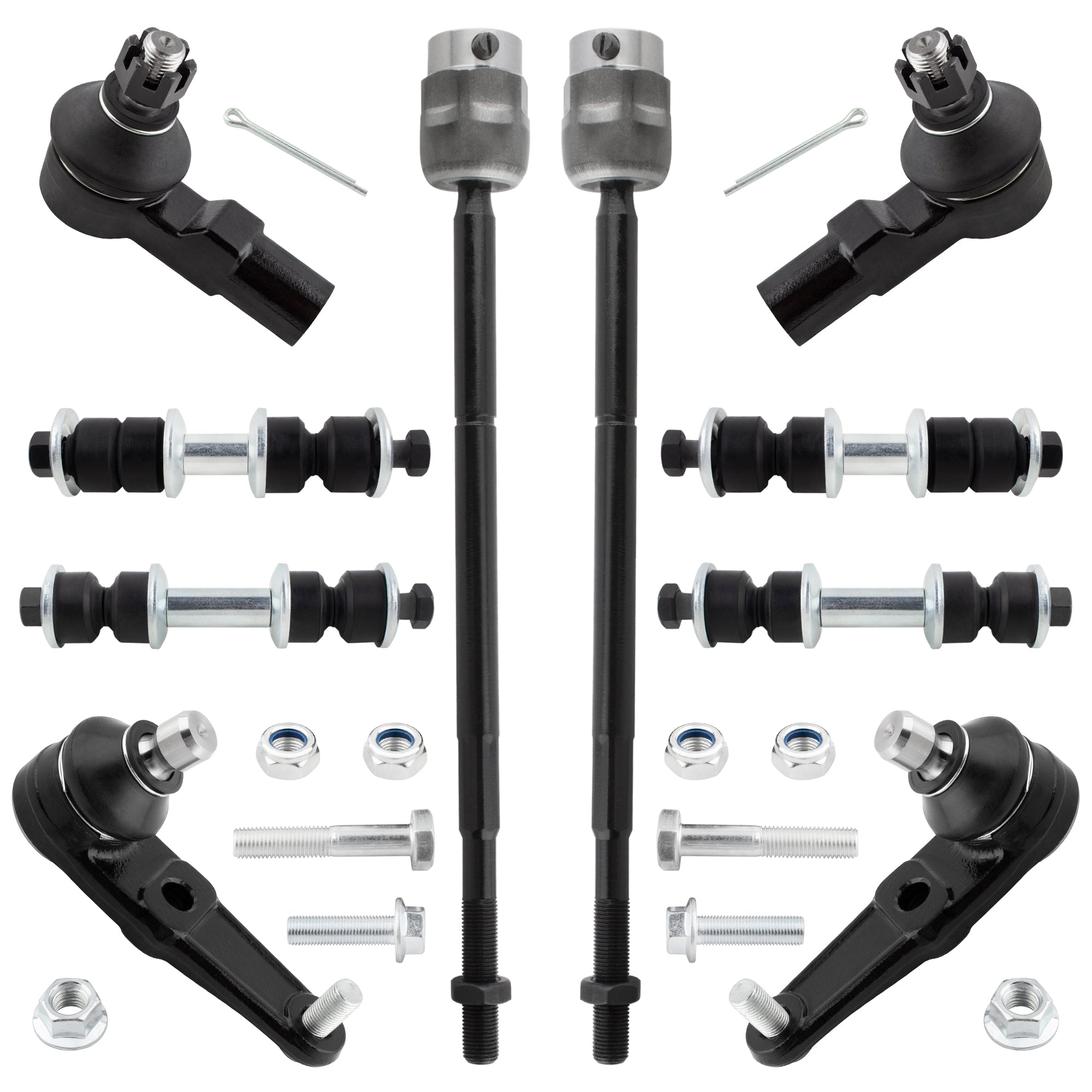 BOXI 10pc Front Rear Sway Bar Tie Rod Ball Joint Kit Fits for Ford Escort 1997 1998 1999 2000 2001
