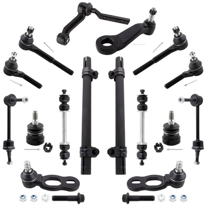 BOXI 16pc Complete Front/Rear Suspension Kit Fits for Ford Crown Victoria for Lincoln Town Car