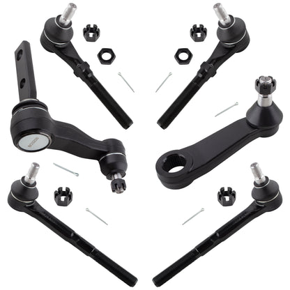 BOXI 6pc Front Tie Rods Idler Pitman Arms Fit for Ford Expedition F-150 F-250 1997-2003