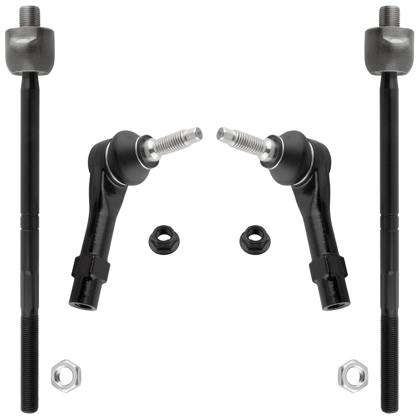 BOXI 4pc Front Inner & Outer Tie Rods Fit for Ford Explorer Sport Trac 2007-2010