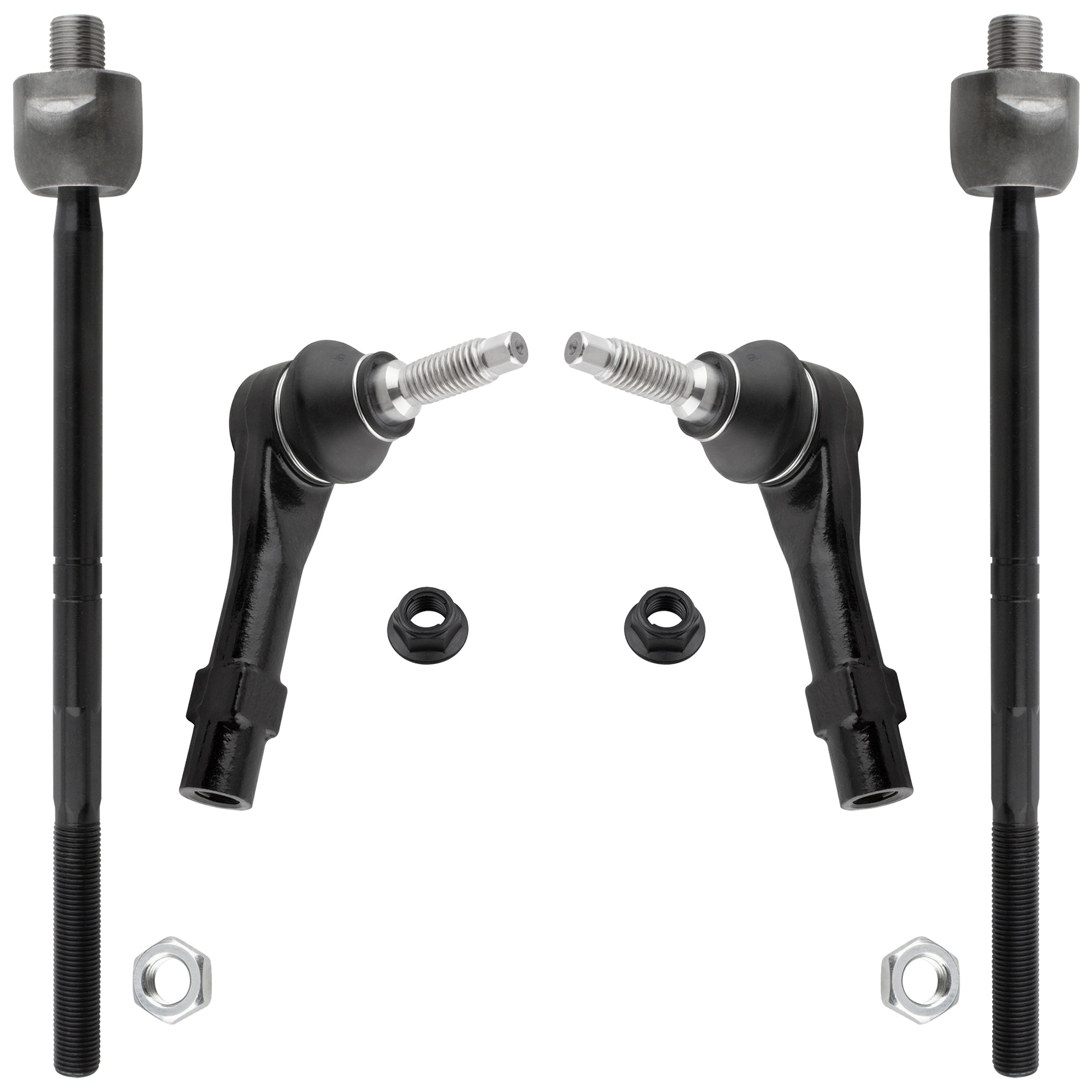 BOXI 4pc Front Inner & Outer Tie Rods Fit for Ford Explorer Sport Trac 2007-2010