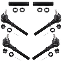 BOXI 6pc Front Inner Outer Tie Rods Adjusting Sleeve Fit for Ford Expedition 1997-2002