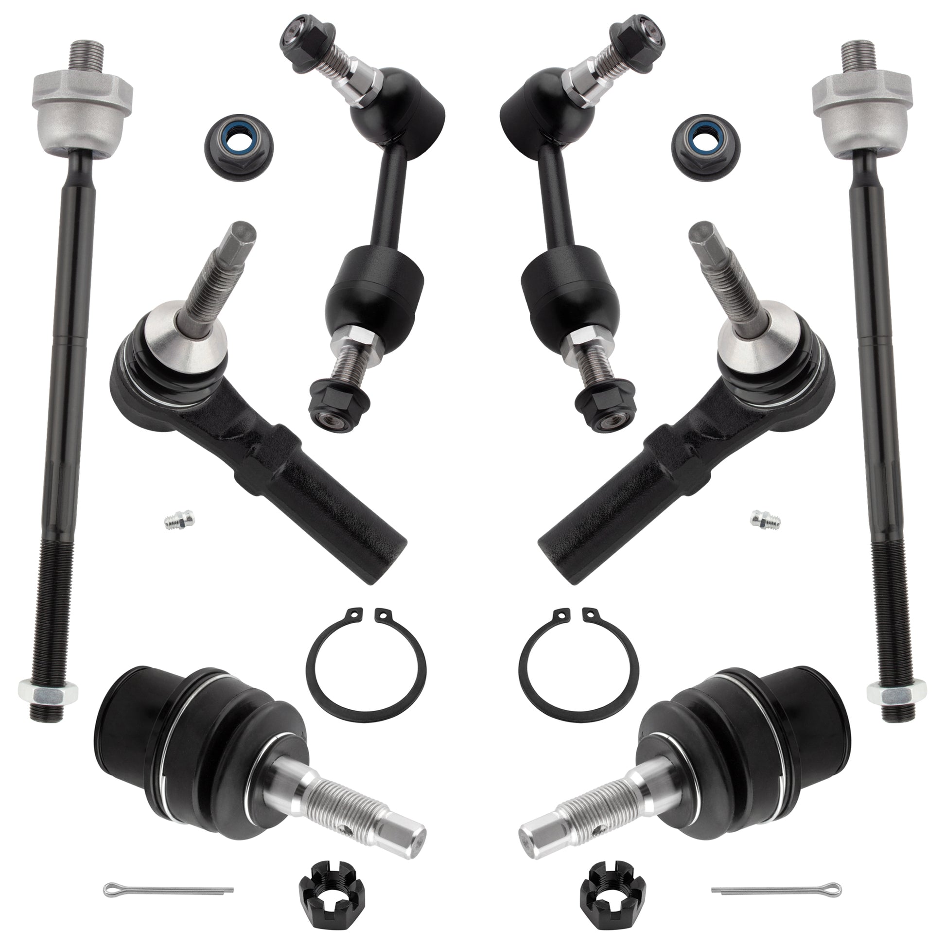 BOXI 8pc Front Ball Joints Sway Bars Tie Rods Fit for Ford Expedition 2003-2006