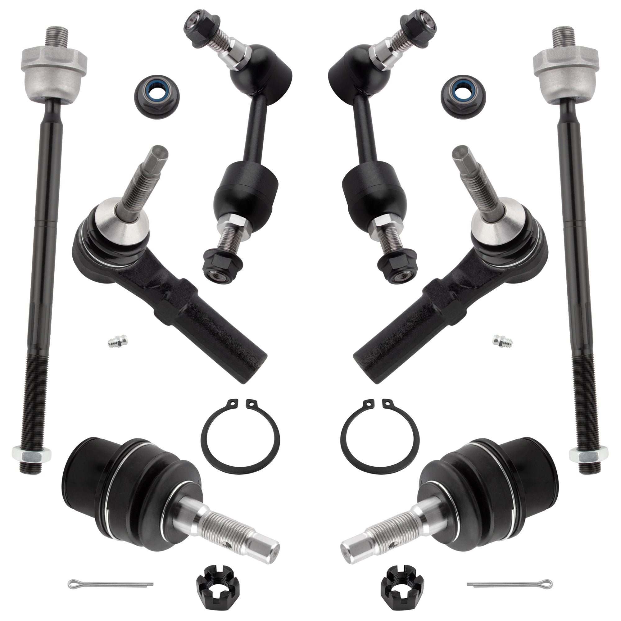 BOXI 8pc Front Ball Joints Sway Bars Tie Rods Fit for Ford Expedition 2003-2006
