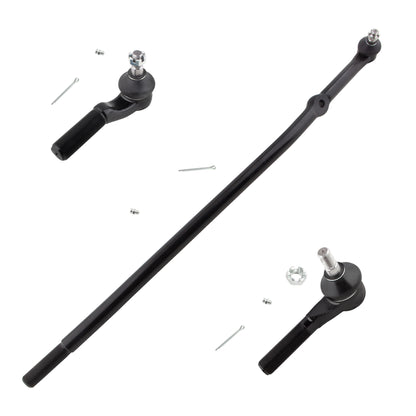 BOXI 3pc Front Inner+Outer Tie Rods Fit for Ford E-250 2003-2006 E-250