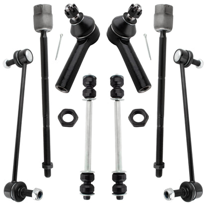 BOXI 8pc Front Rear Sway Bars Tie Rods Fit for Ford Taurus 1986-1995 Sedan