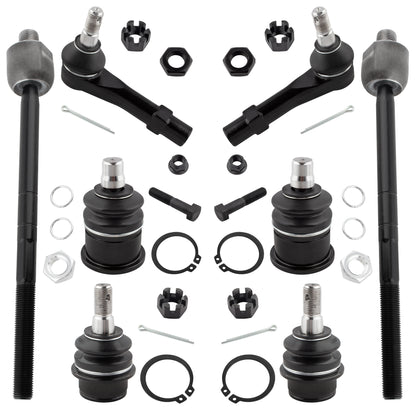 BOXI 8pc Front Tie Rods Ball Joints Fit for Ford Explorer Ranger 1998-2011