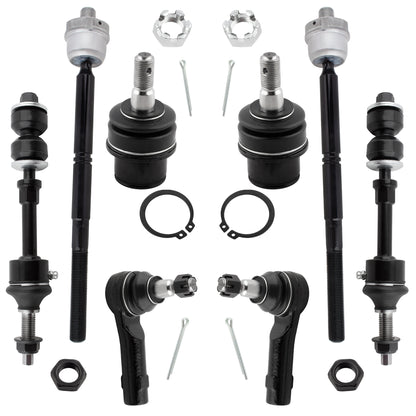BOXI 8pc Front Sway Bars Tie Rods Kit Fits for Ford F-150 2005-2008
