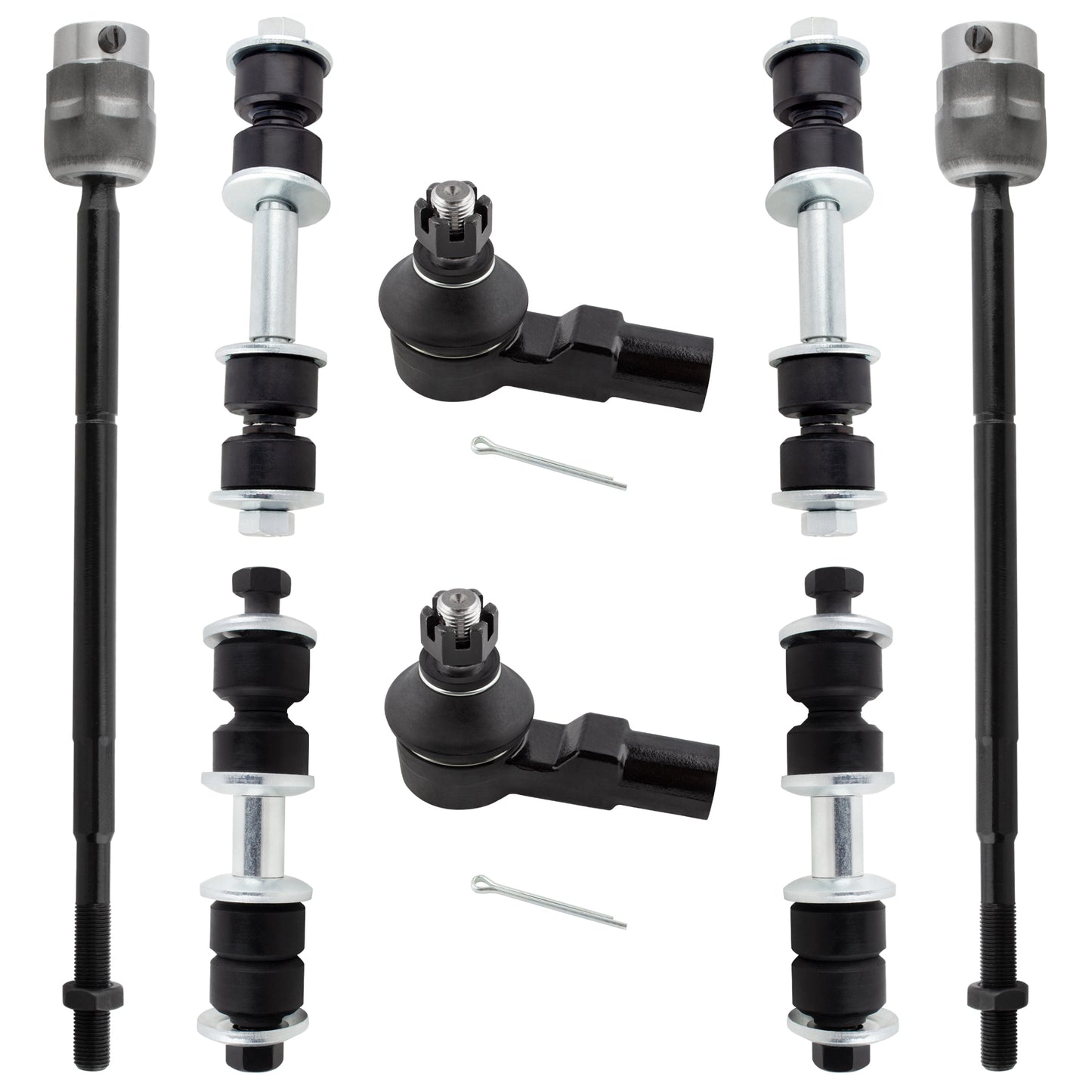 BOXI 8pc Complete Front & Rear Suspension Kit Fit for Ford Escort 1991-2003