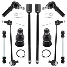 BOXI 10pc Front Rear Sway Bars Tie Rods Ball Joints Kit Fits for Ford Taurus 1996-2007