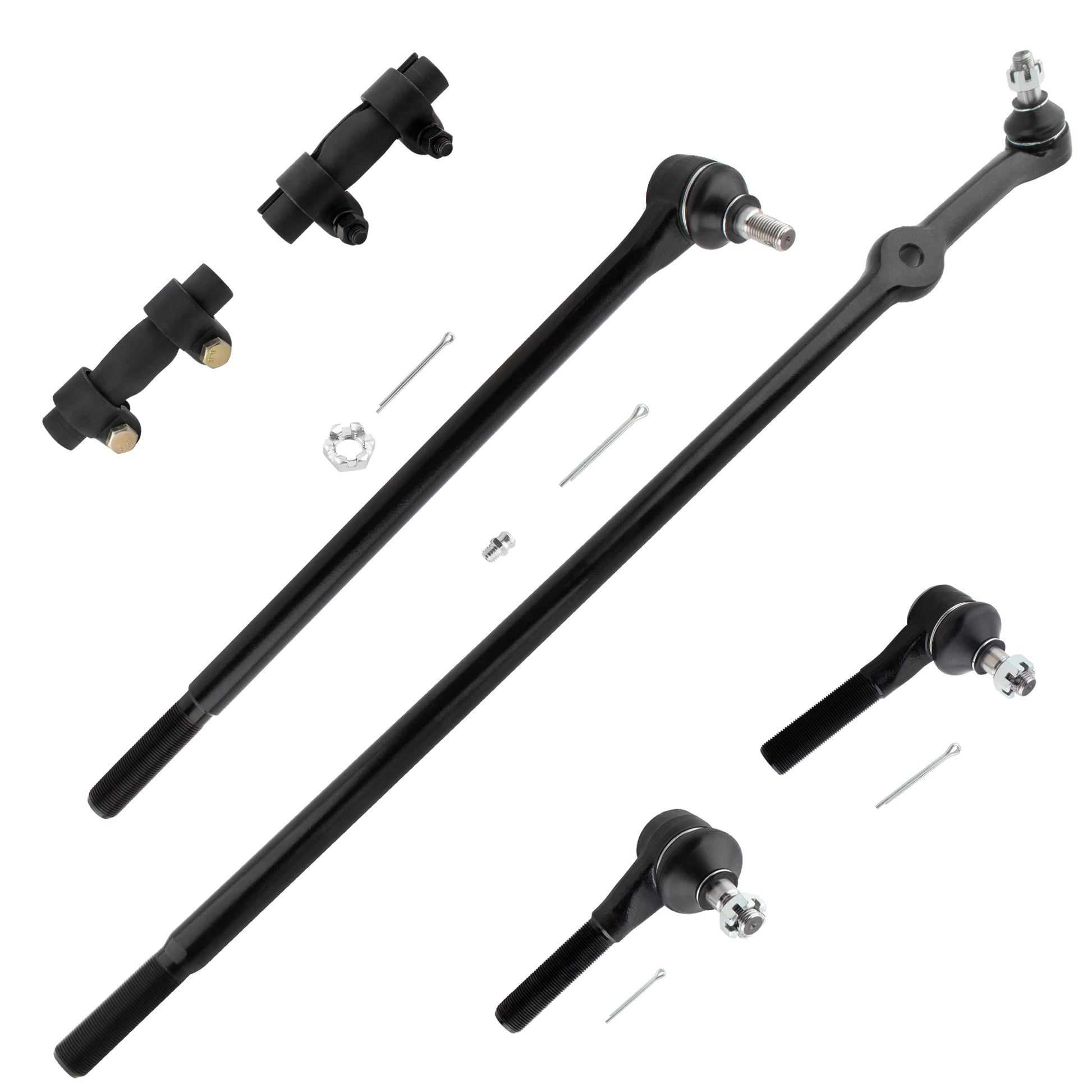 BOXI 6pc Front Outer Tie Rod Ends Center Link Fits for Ford Bronco F-150 F-250 F-350 1980-1996