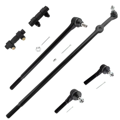 BOXI 6pc Front Outer Tie Rod Ends Center Link Fits for Ford Bronco F-150 F-250 F-350 1980-1996