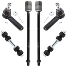 BOXI 6pc Front Sway Bars Outer Inner Tie Rods Fit for Ford Aerostar 1986-1997