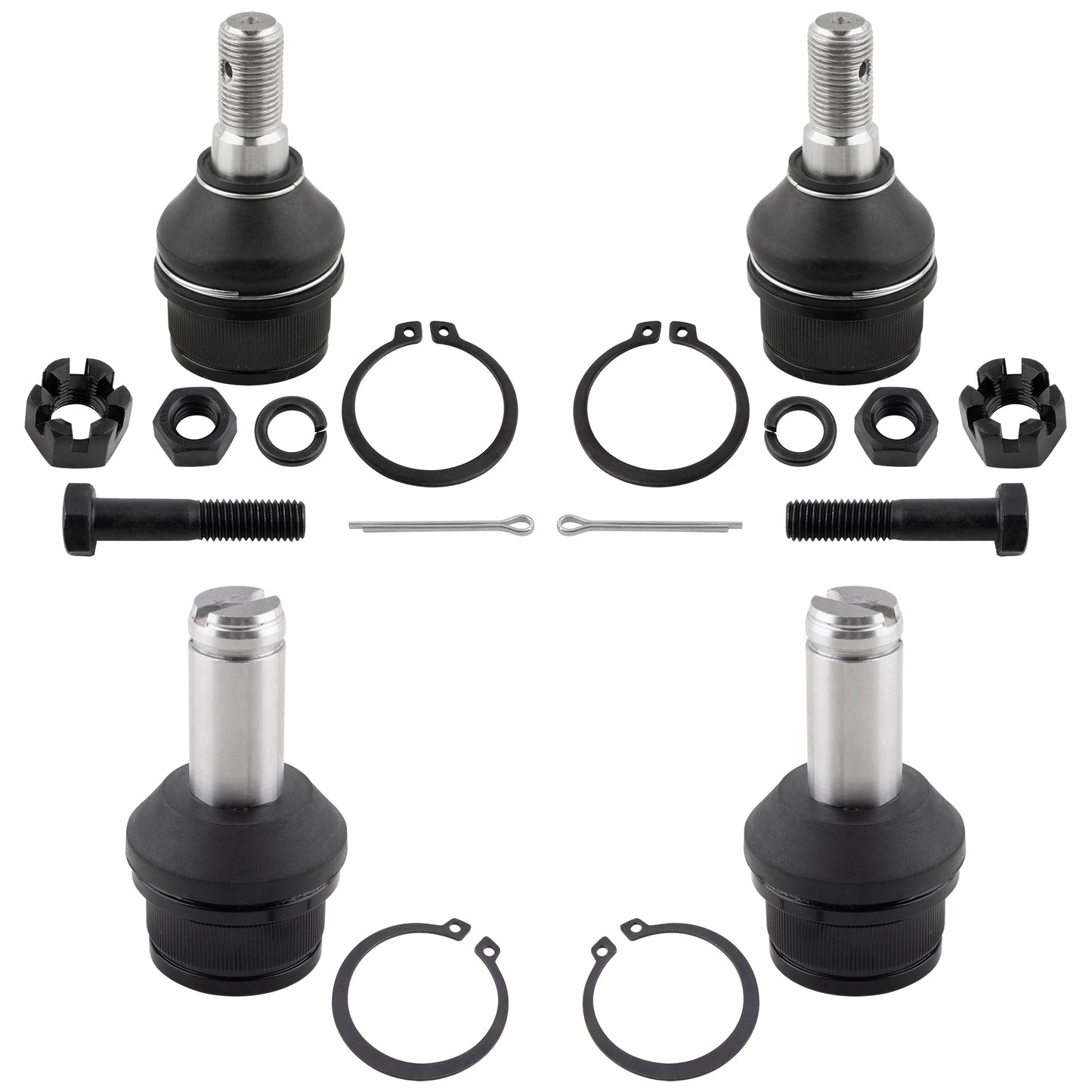 BOXI 4pc Front Upper Lower Ball Joints Fit for Ford Bronco II 1990