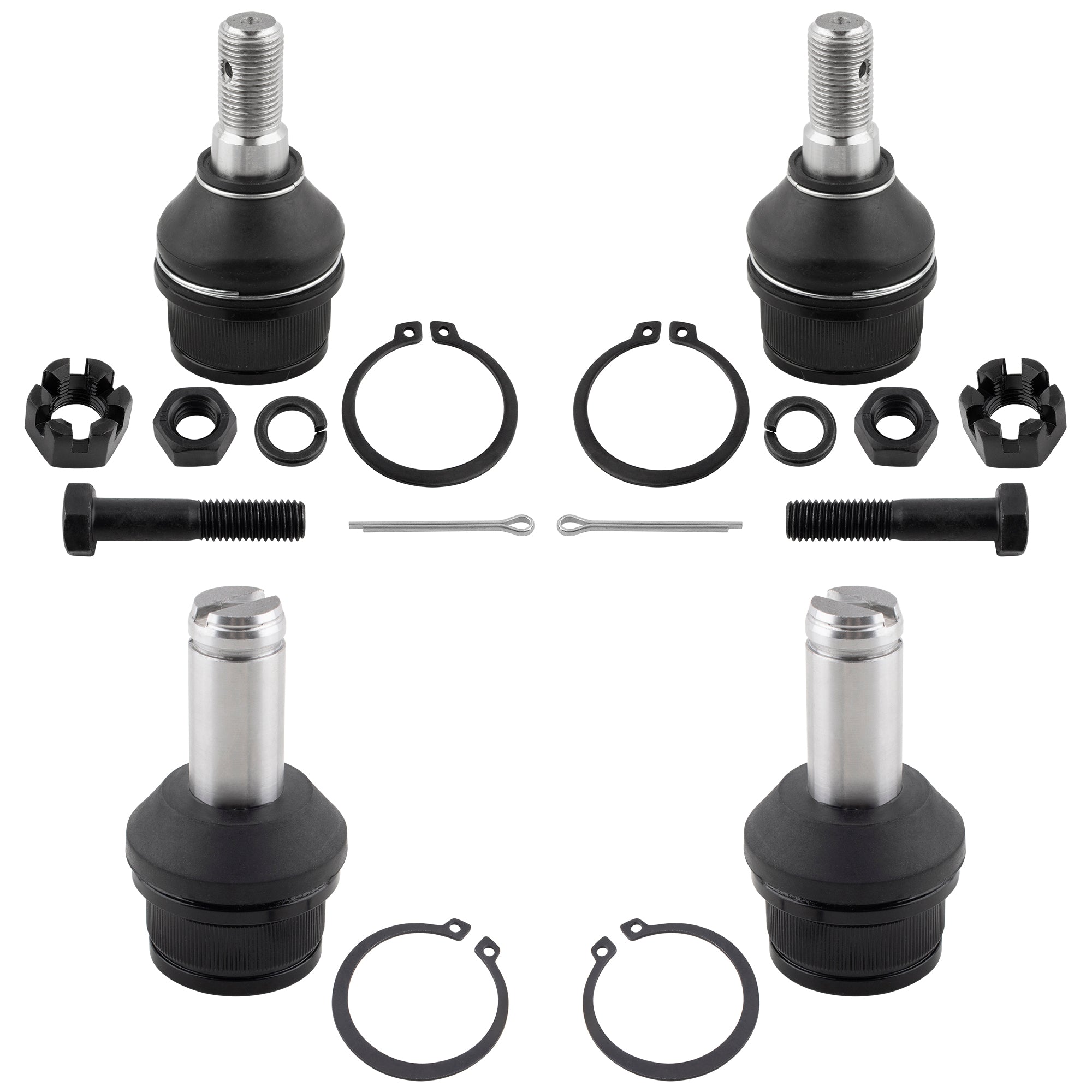 BOXI 4pc Front Upper Lower Ball Joints Fit for Ford Bronco II 1990