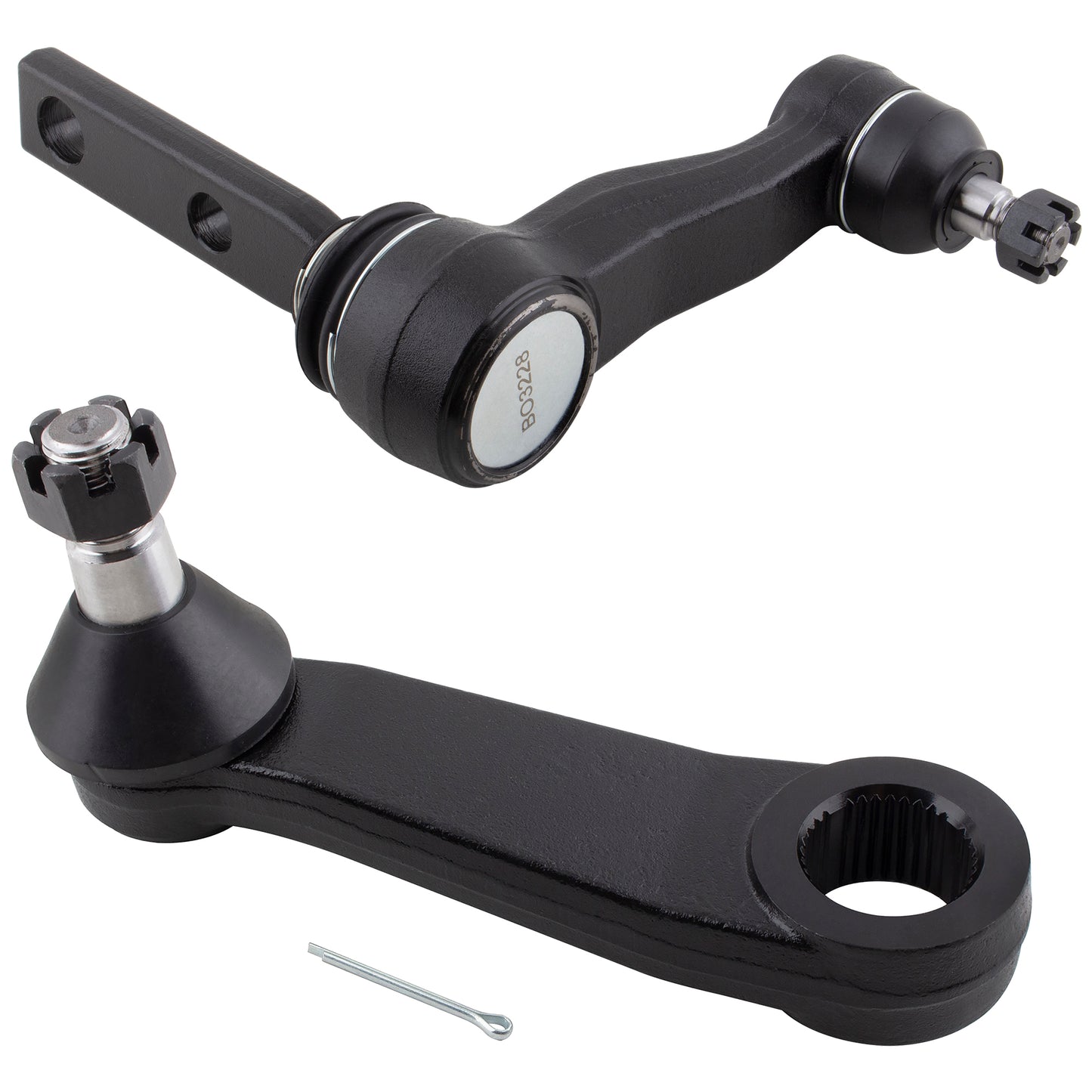 BOXI 2pcs Front Pitman Arm Idler Arm With 2.48 Inch Bolt Pattern Fits for Ford Expedition 1997-2002