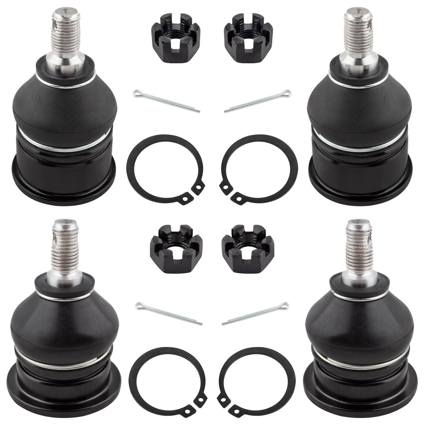 BOXI 4pcs Front Upper and Lower Ball Joints Fit for Acura CL 1997-1999,2001-2003