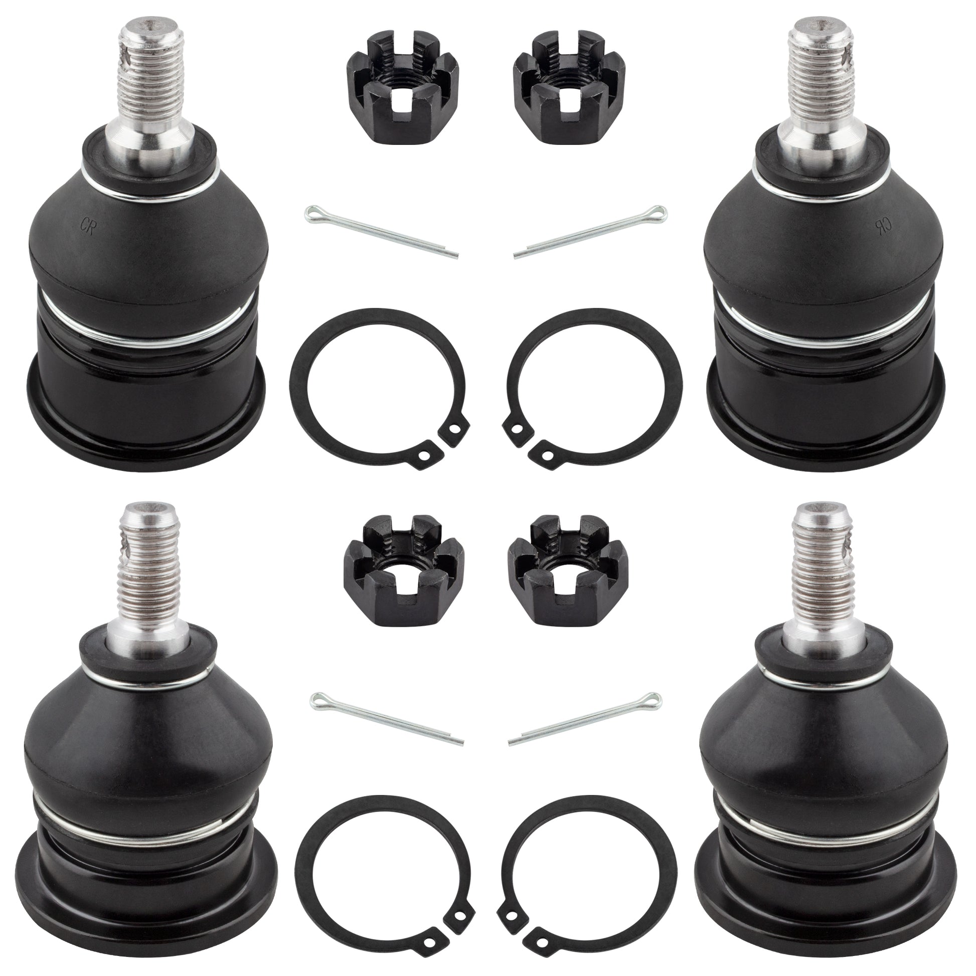 BOXI 4pcs Front Upper and Lower Ball Joints Fit for Acura CL 1997-1999,2001-2003