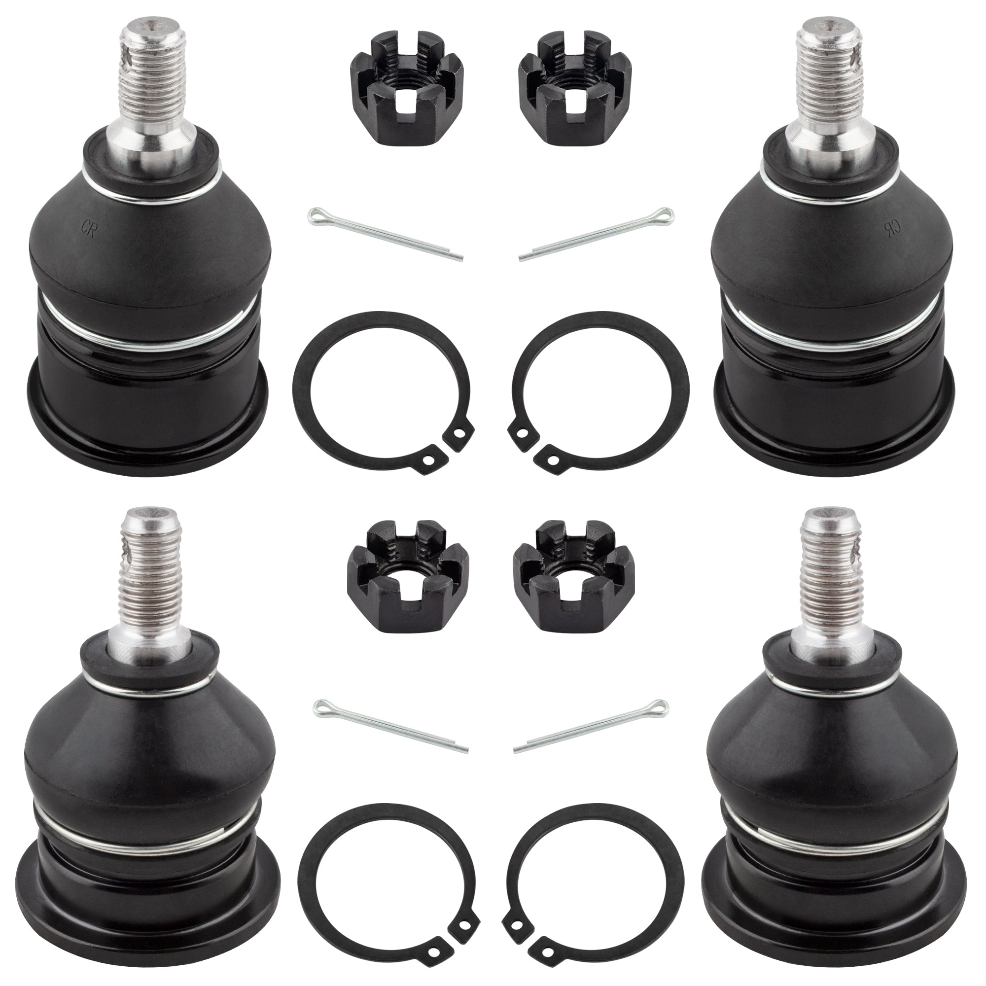 BOXI 4pcs Front Upper and Lower Ball Joints Fit for Acura CL 1997-1999,2001-2003