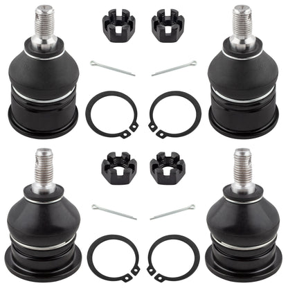 BOXI 4pcs Front Upper and Lower Ball Joints Fit for Acura CL 1997-1999,2001-2003