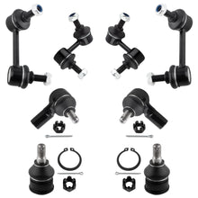 BOXI (Set of 8) Front Rear Sway Bar End Links Front Lower Ball Joints Outer Tie Rods Fit for Honda