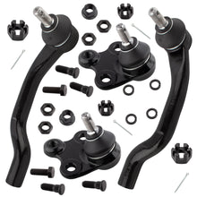 BOXI 4pcs Front Lower Ball Joints + Outer Tie Rod Fit for Acura ILX 2013-2015
