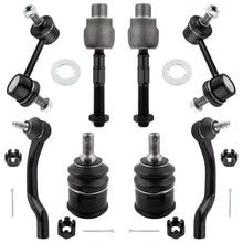 BOXI (Set of 8) Front Sway Bar End Links + Lower Ball Joints + Inner & Outer Tie Rod Ends Fit