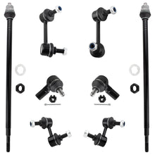 BOXI (Set of 8) Front & Rear Sway Bar End Links + Inner & Outer Tie Rod Ends Fit for Honda Element
