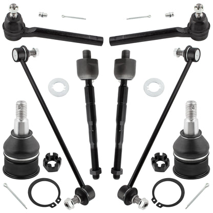 BOXI 8pcs Front Lower Ball Joints & Sway Bars Tie Rods Fit for Honda Odyssey 2005-2009