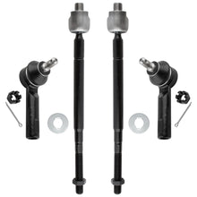 BOXI 4pcs Front Inner and Outer Tie Rod Ends Fit for Honda Odyssey 2002 2003 2004 Van 5-Door 3.5L V6