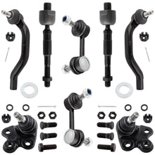 BOXI 8pcs Lower Ball Joint & Sway Bar Link & Tie Rod Kit Fit for Honda Civic 2006 2007 2008 2009