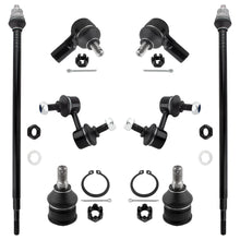 BOXI (Set of 8) Front Sway Bar End Links + Inner & Outer Tie Rod Ends + Lower Ball Joints Fit