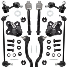 BOXI 10pcs Front & Rear Sway Bar Links + Inner & Outer Tie Rods+ Lower Ball Joints Fit for Honda