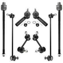 BOXI 8pcs Suspension Kit 2 Rear 2 Front Sway Bar 2 Outer 2 Inner Tie Rod End Fit For 2007-2011