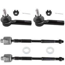 BOXI 4pcs Front Outer and Inner Tie Rod Ends Fit for Honda Ridgeline 2006-2014 Crew Cab Pickup