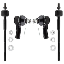 BOXI (Set of 4) 2x Front Inner Tie Rods + 2x Front Outer Tie Rods Fit for Acura Integra 1986 1987
