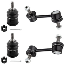 BOXI (Set of 4) Front Sway Bar End Link + Front Lower Ball Joints Fit for Honda Accord 2008-2012