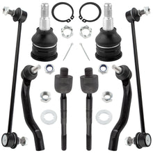 BOXI 8pcs Front Tie Rod Ends + Ball Joints + Sway Bar Links Fit for Acura MDX 2006