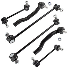 BOXI (Set of 6) Front & Rear Stabilizer Sway Bar End Links + Outer Tie Rods Fit for Acura MDX 2001