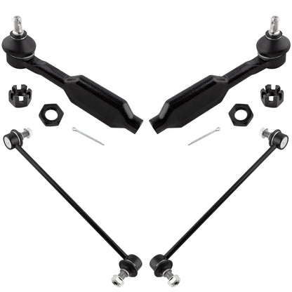 BOXI 4pcs ES800225 K750304 Front Outer Tie Rods + Sway Bars FIT for Honda Odyssey 2005-2006