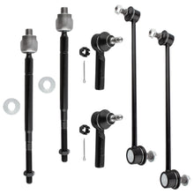 BOXI (Set of 6) 2x Front Stabilizer Sway Bar End Links + 2x Front Inner Tie Rod Ends + 2x Front