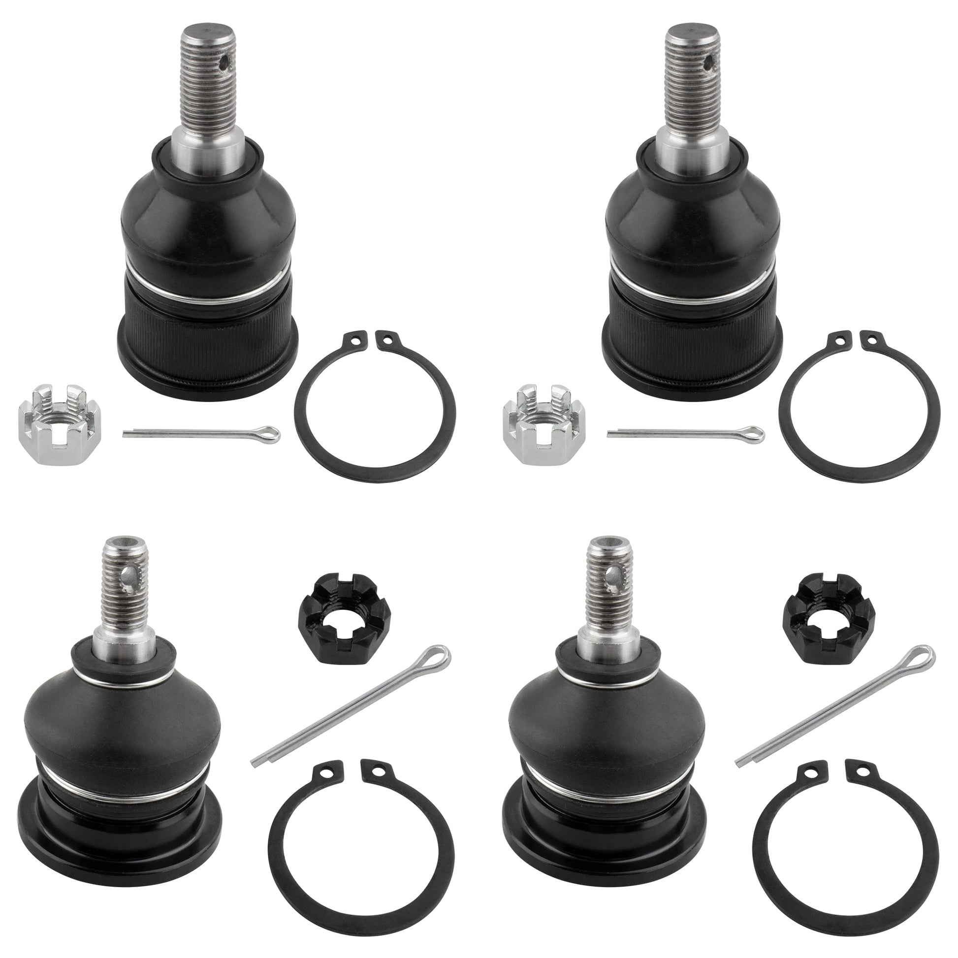 BOXI (Set of 4) Front Upper & Lower Ball Joints Suspension Kit Fit for Acura TSX 2004 2005 2006