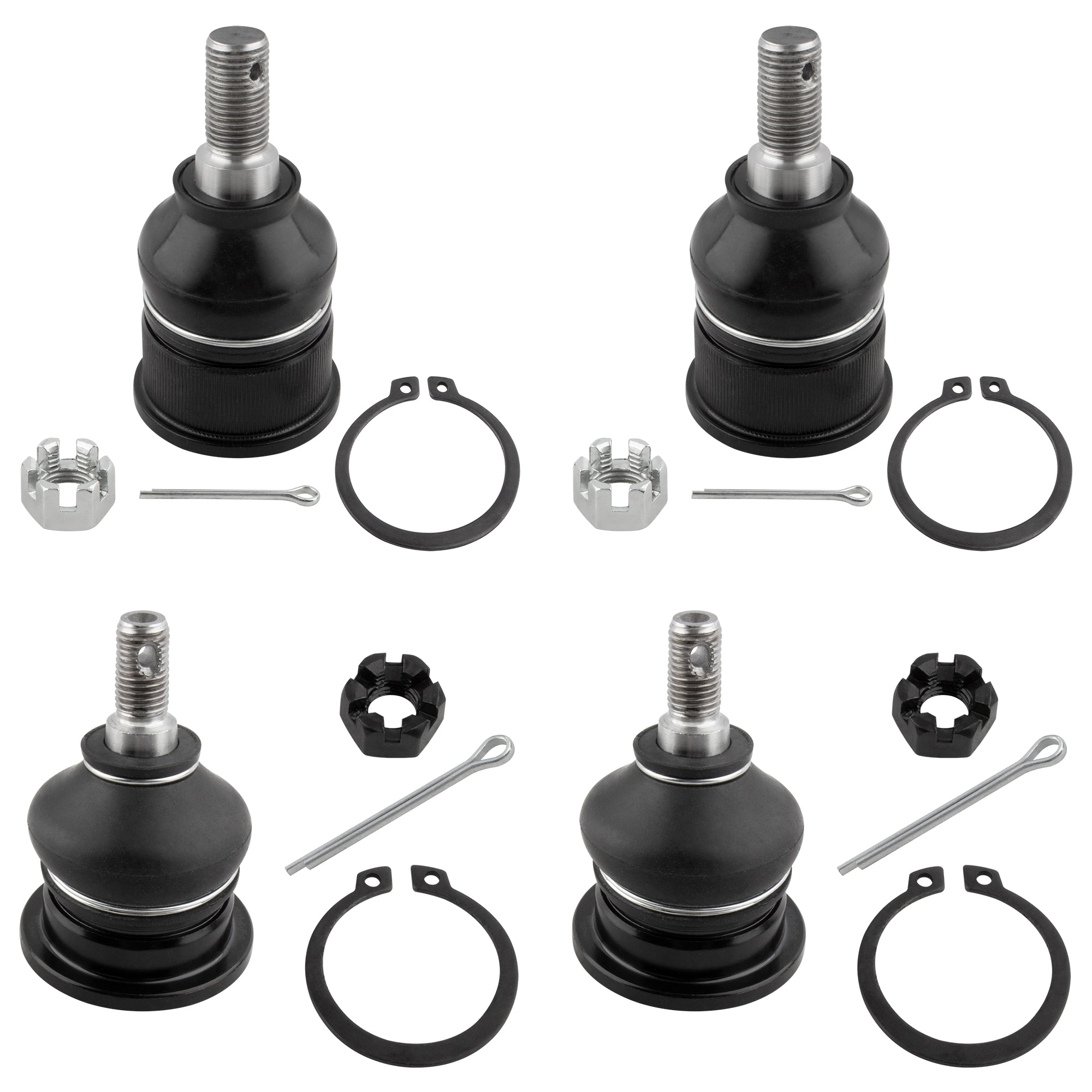 BOXI (Set of 4) Front Upper & Lower Ball Joints Suspension Kit Fit for Acura TSX 2004 2005 2006