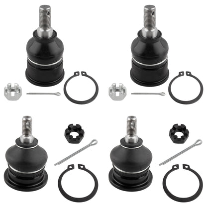 BOXI (Set of 4) Front Upper & Lower Ball Joints Suspension Kit Fit for Acura TSX 2004 2005 2006