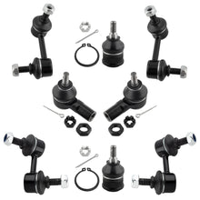 BOXI (Set of 8) Front & Rear Sway Bar + Outer Tie Rods + Lower Ball Joints Fit for Acura EL