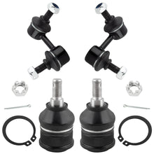 BOXI (Set of 4) Front Sway Bar Links + Lower Ball Joints Fit for Acura EL 2001 2002 2003 2004 2005