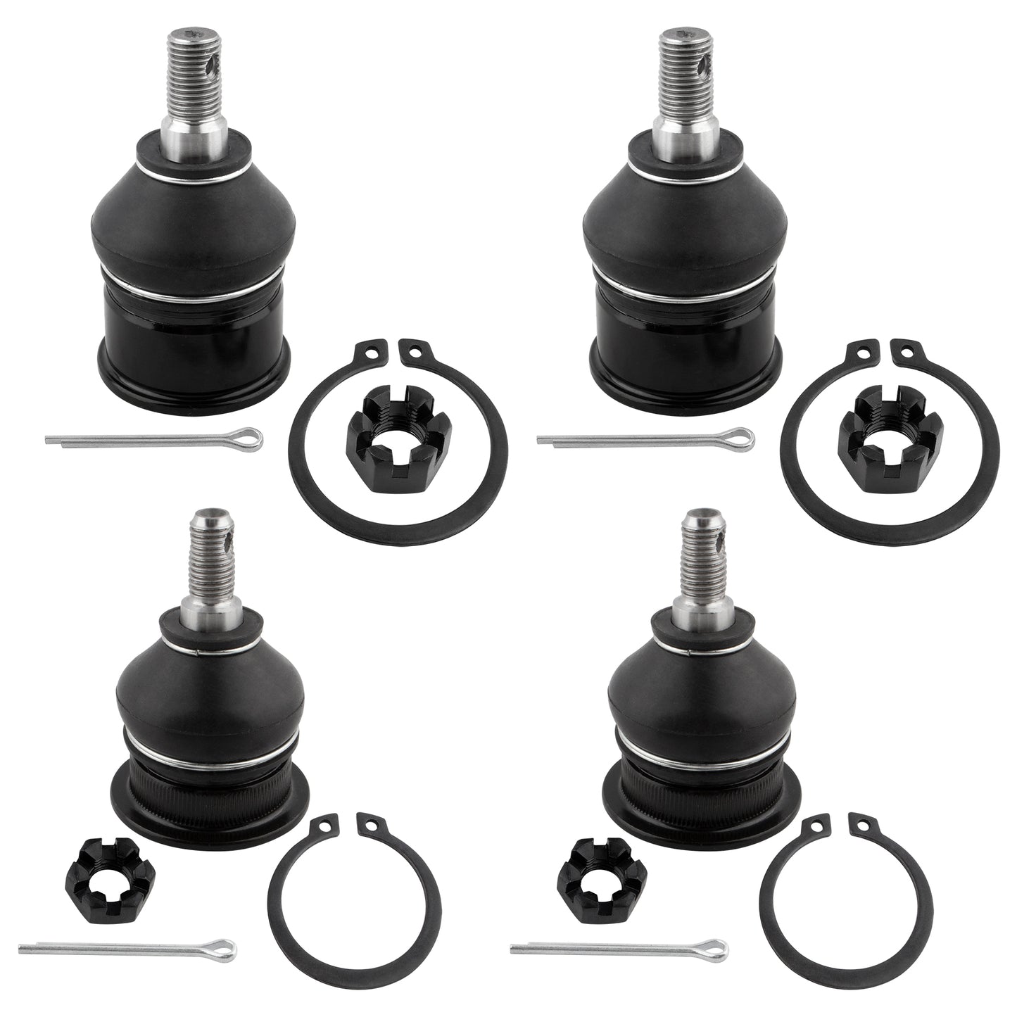BOXI 4pcs Front Upper Lower Ball Joints Fit for Acura EL 1997-2000